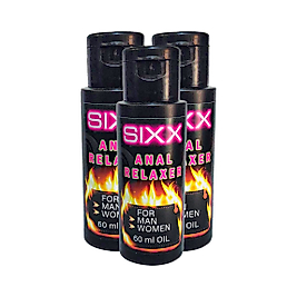 SIXX 3 ADET BAY BAYAN YAĞ ANALREIAX- RAHATLATICI60 ML