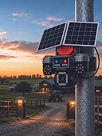 Akıllı Güvenlik Kamerası LED Aydınlatmalı Sirenlı UCZZAVMSK11-6