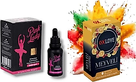 PİNK LADY CAAS PİNK LADY KADINLARA ÖZEL DAMLA+ PREZERVATİF MEYVE AROMALI KONDOM 10 ADET