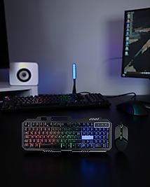 Gaming Klavye ve Mouse Seti PG8018 RGB Işık, XUCZPG8018KLAVYEEEEE-2