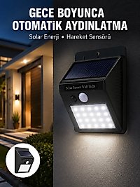 Su Geçirmez 20 LED Solar Aydınlatma | Dış Mekan için PIR Hareket Sensörü ile Akıllı Işık Yeni Nesil