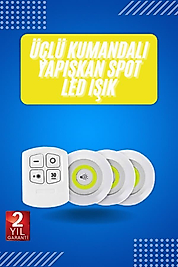 Yapışkanlı 3'lü Spot LED Işık Seti UUCZZZ3LÜSPOTLEDIŞIKKKKKK3