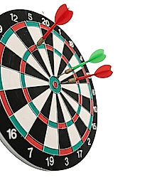 Ev ve Oyun Alanları İçin 15 İnç Dart Tahtası 4 Dart Oku Dahil