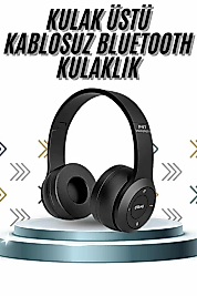 Kulak Üstü Bluetooth Kulaklık Yüksek Ses Kaliteli Ayarlanabilir