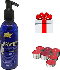 Playboy Pure Edible Vanilyalı Mum Vücut Masaj Yağı 120 ml