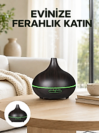 7 Renk Işıklı Ultrasonik Hava Difüzörü – Sessiz ve Güvenli Kullanım Yeni Nesil