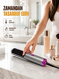 Saç Düzleştirme ve Hacimlendirme Fonksiyonlu Fırça