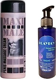 HİNTOHU MAXİ MALE CREAM 200 ML ERKEKLER IÇİN PE.NİS BAKIM LOSYONU VE PLAYBOY NATURALLUBRİCANT 125ML