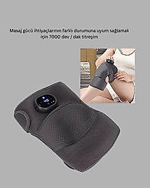 Isıtmalı Titreşimli Diz Masaj Cihazı 3D Rezonans Teknolojili UCZZZGLRD116