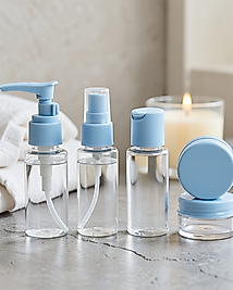 Taşınabilir 5 Parça Seyahat Kozmetik Seti 30 ml Sızdırmaz