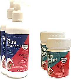 HİNTOHU TÜY DÖKÜCÜ AZALTICI RUS MERHEMİ 250 ML 2 ADET+GENİTAL BÖLGE MERHEMİ 50 ML 2 ADET