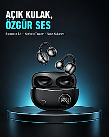 Açık Kulak Bluetooth Kulaklık 5.4 APTX Destekli Ergonomik Tasarım