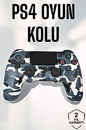 PS4 Oyun Kolu Kamuflaj Desenli Joystick