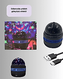 Gece Lambası 360 Derece Dönen USB Beslemeli UCZZZMİNİSTARMASTER-4