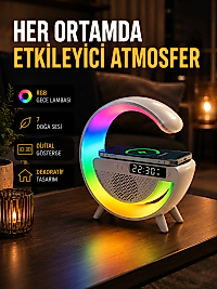 2025 Yeni Seri 15W Kablosuz Şarjlı LED Atmosfer Lambası