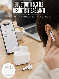 2.Nesil Yeni Model TWS Bluetooth Kulaklık Dokunmatik Kontrol Yüksek Ses Kaliteli Yeni Nesil