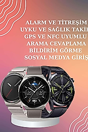 ANC Özellikli Bluetooth Kulaklık ve Amoled Ekran Akıllı Saat Uyku ve Sağlık Takibi Nabız Ölçer