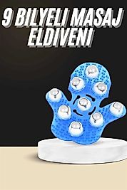 Selülit Giderici Masaj Eldiveni 9 Bilyeli Palm Masaj Eldiven Tam Vücut