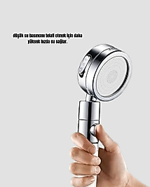 360° Ayarlanabilir Çok Fonksiyonlu Duş Başlığı