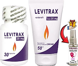 NATURALİA :  30LU LEVİTRAX KAPSÜL + 50 ML LEVİTRAX KREM: ERKEKLERİN PERFORMANSLARINA ÖZEL SET + HEDİYE EROSEL MASAJ YAĞI