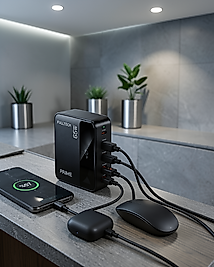 Çoklu Şarj Cihazı USB-A ve USB-C Girişli UCZZ4İN1GANŞARJ-3