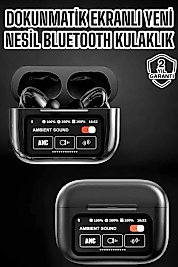 Bluetooth Kulaklık Kablosuz Ekranlı ANC/ENC Destekli Dokunmatik