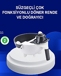 Mutfak İçin Pratik 5 Bıçaklı Rende ve Süzgeç Seti