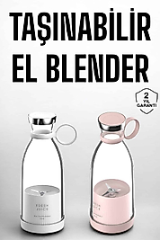 El Blender Taşınabilir Meyve Blender Şarj Edilebilir Taşınabilir Blender Elektrikli