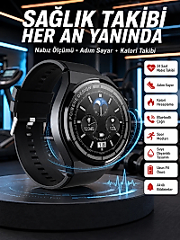 En Çok Tercih Edilen Akıllı Saat Amoled Ekran Nabız Sensörü GPS Uyumlu Adımsayar