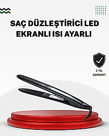 2025 Seri Profesyonel Isı Ayarlı Titanyum Kaplama Saç Düzleştirici Dijital Ekranlı