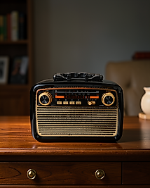 Müzik Kutusu Bluetooth Bağlantılı El Fenerli Nostaljik Tasarım UCZNOSTALJİKR2-1