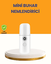 Taşınabilir Şarjlı Buhar Nemlendirici – Kablosuz Akıllı Pro Teknolojili Mini Cilt ve Ortam Nemlendirici