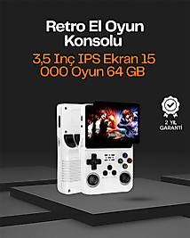 Taşınabilir Retro Oyun Konsolu – 15.000 Oyun, 64 GB Depolama, IPS Ekran
