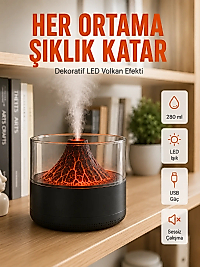 Aromaterapi Difüzörlü Sessiz Çalışan Hava Nemlendirici