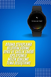Akıllı Saat Çok Fonksiyonlu Çağrı Cevaplayabilen Bildirim Görme Uzun Pil Ömrü