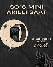 SQ-16 Mini Series 10 Akıllı Saat | Şık ve Hafif Tasarım, 3 Kordon Seçeneği