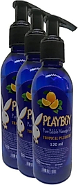 PLAYBOY PURE EDİBLE MASSAGE OİL 120ML PORTAKAL AROMALI MASAJ YAĞI 3 ADET