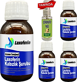 LAXOFERİN ŞURUP 50ML: 4 ŞİŞE + ÇÖREK OTUYAĞI / BAY&BAYAN