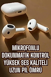 4.Nesil Kaliteli TWS Android ve İOS Uyumlu Mikrofonlu Kulaklık