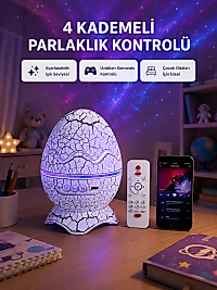 Galaksi Efektli Dinozor Yumurta Projektör – Yüksek Çözünürlüklü