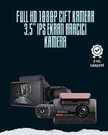 Çift Lensli Araç İçi Kamera – Park Koruma, Gece Görüş ve Tarih Damgası