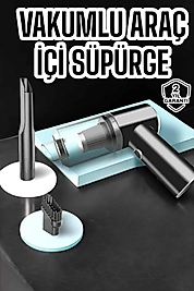 Araç İçi Süpürge Vakumlu Şarjlı Süpürge Filtreli