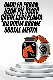 Yeni Nesil Akıllı Saat Müzik Dinleme Bildirim Görme Sesli Asistan Desteği