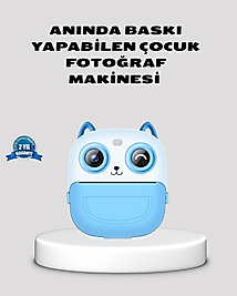 Çocuklar İçin Dijital Kamera Termal Yazıcı 48MP Çift Kamera 1300mAh Batarya