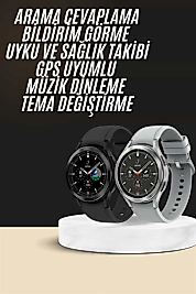 Yeni Nesil Akıllı Saat Çağrı Cevaplayabilen Plastik 47 Mm Uyumlu Kordon