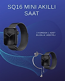 SQ-16 Mini Series 10 Akıllı Saat | Spor Modları, Bildirim ve Müzik Kontrolü