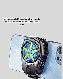 Yarı İletken Telefon Soğutucu Dijital Ekranlı Oyuncu Telefon Fanı