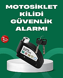 Motosiklet Scooter Bisiklet Tekerlek Disk Kilidi Alarmlı Güvenlik