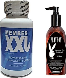 MEMBER ERKEKLERE ÖZEL 60LI + PLAYBOY 120 ML MASAJ YAĞI