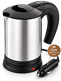 12V Araç Kettle Paslanmaz Çelik 1 L otosuısıtıcı-2